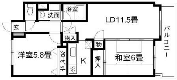 ヴィエンナーレ2000の物件間取画像